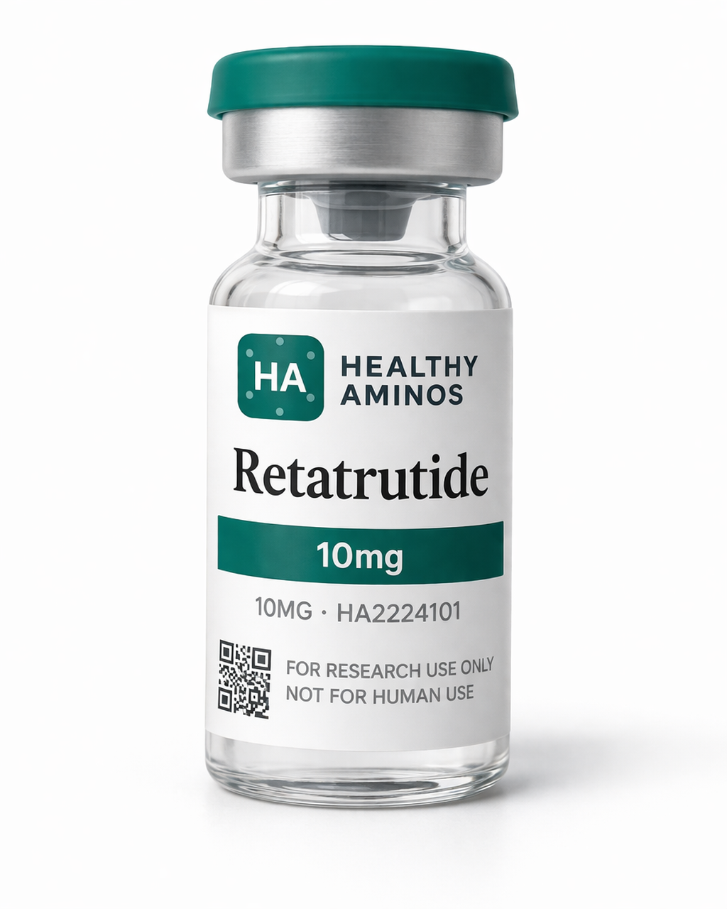 Retatrutide 10mg lyophilized peptide vial — Healthy Aminos